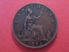 Grande-Bretagne - UK - Farthing 1883 Victoria 5949 - B. 1 Farthing