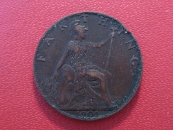 Grande-Bretagne - UK - Farthing 1901 Victoria 5953 - B. 1 Farthing