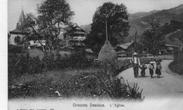 (11) CPA Ormonts Dessous  Eglise  (bon Etat) - Ormont-Dessous