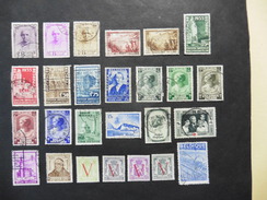 Belgique :  26 Timbres  Oblitérés - Colecciones