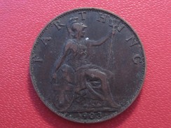 Grande-Bretagne - UK - Farthing 1903 Edward VII 5902 - B. 1 Farthing