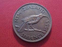 Nouvelle-Zélande - 6 Pence 1955 Elizabeth II 5487 - Nueva Zelanda