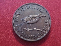 Nouvelle-Zélande - 6 Pence 1955 Elizabeth II 5487 - New Zealand