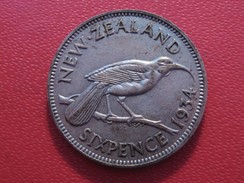 Nouvelle-Zélande - 6 Pence 1934 George V 5540 - Nieuw-Zeeland