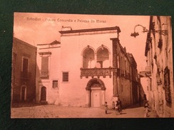 Cartolina Brindisi Piazza Concordia E Palazzo  De Marzo  Non Viaggiata  Formato Piccolo - Brindisi