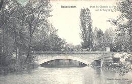 MARNE - 51 - BAZANCOURT - Pont Du Chemin De Fer Sur La Suippe - Bazancourt