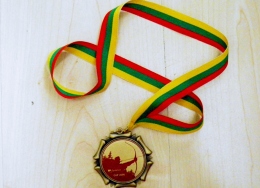 Archery Shooting Sport Medal From Lithuania Championship 2006 1st Place - Tir à L'Arc