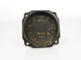 FLUG / BORDINSTRUMENT, US-Aire Force Single R.P.M. Indicator Beschädigt. (D) - Ohne Zuordnung