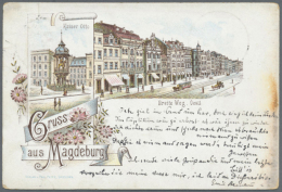 MAGDEBURG (alte PLZ 3020), Hochwertige Zusammenstellung Mit 34 Alten, Nur Besseren, Ansichtskarten Ab 1888.... - Autres & Non Classés