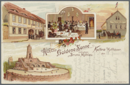 KYFFHÄUSER Und Umgebung (alte PLZ 47), Kleine Partie Mit 13 Alten, Meist Besseren, Ansichtskarten Ab 1892.... - Autres & Non Classés