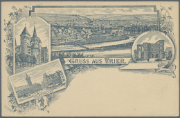 TRIER (alte PLZ 5500), 17 Verschiedene Nur Bessere Alte Ansichtskarten Wie Vorläufer, Frühe Lithographien... - Other & Unclassified