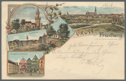 Hessen, Toller Posten Mit Etwa 200 Karten Ab 1898, Dabei Zahlreiche Lithos, Viele Kleinere Orte Und Andere Gesuchte... - Autres & Non Classés