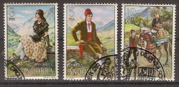 Andorra U 122/24 (o) Primer Día. Trajes Populares. 1979 - Used Stamps