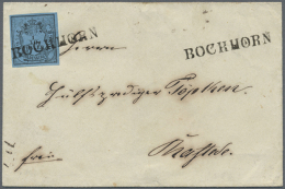 1852, Faltbriefhülle Frankiert Mit 1/30 Gr. In Type II, Entwertung Durch L1 BOCKHORN. Rückseitig... - Oldenbourg