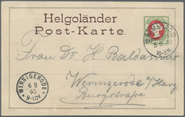 1890, Early Picture Post Card "Grün Ist Das Land, Roth Ist Die Kant, Weiss Ist Der Sand, Das Sind Die Farben... - Héligoland