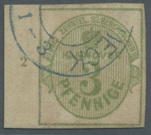 1863, 3 Pf. / 3/10 Sgr. Gestempelt Vom Linken Seitenrand Mit Reihenzähler "2". (D+) - Hanover