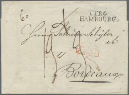 1838, Post Nach Frankreich, Brief L2 TTR 4 HAMBOURG Der Thurn & Taxis-Post über Belgien Nach Bordeaux,... - Hambourg