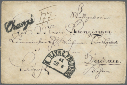 1871/1872, "K.BAYER.FELDPOST II" Kleine Und Große Type (Hb. 73) Je Klarer Segmentstempel Auf Chargé-... - Other & Unclassified