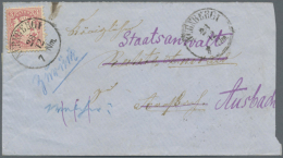 1870/71, Retourverschlussmarke München Und Nürnberg Je Auf Außergewöhnlichem Beleg Und Je Mit... - Other & Unclassified