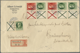 1914, Zusammendrucke Andreaskreuz Und Ludwig, Insgesamt 4 X X+5 Und 2 X X+10 Auf Portor. Doppel-Ebf.... - Autres & Non Classés