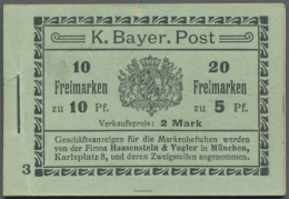 1911/1912, Markenheftchen Mit Allen Zwischenblättern Und 1x HBl 1 (R56) + 4x HBl 2 (R19, 21, 23, 25)... - Other & Unclassified