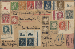 1920Bayern Abschied 1 Mark Bavaria Mit Komplettem Oberrand Und Dort Anhängendem Teil Einer Zweiten Marke... - Other & Unclassified