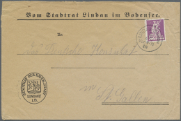 1920, Abschieds-Ausgabe 20 Pf Als Seltene Reduzierte Grenzverkehrs-Portostufe Auf Behördenbrief (rechts Kl.... - Other & Unclassified