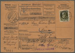 1916, Auslands-Postanweisung über 12 Dollars In Die USA, Lachsfarbenes Formular Mit 40 Pf. Ludwig Ab... - Other & Unclassified