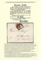 1862, 3 Kreuzer Rot Entwertet Mit Bahnpost-Segmentstpl. "ULM-MÜNCHEN" Auf Kpl. Faltbrief Von Ulm Nach... - Autres & Non Classés