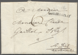 LANDAU 1760, L1 Auf Komplettem Brief Nach St. Diez (Lothirngen). Sehr Früher Stempel Aus Der Zu Dieser Zeit... - Autres & Non Classés