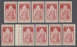 1936, Katholische Presse 75 C. Rosa Bestand Mit 20 Postfrischen Werten Dabei Auch Randstücke, Mi. 55, €... - Autres & Non Classés