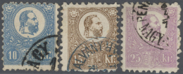 1871/1917, Mainly Used Assortment Of Apprx. 50 Stamps Incl. 1st Issue 10 Kr., 15. Kr. And 25 Kr., Many Ideal... - Autres & Non Classés