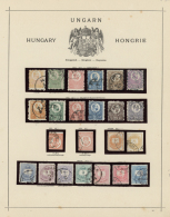 1871/1919, Saubere, Meist Gestempelte Sammlung Auf Vordrucken, Dabei Beide Ausgaben Franz Josef Komplett, MiNr. 2,... - Andere & Zonder Classificatie