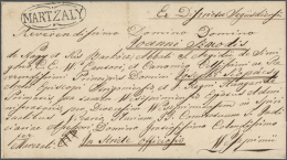 1791/1850 (ca.), Lot Of Six Pre-philatelic Covers, E.g. MARTZALY (2), OREGLAK (2), Red Oval Framed TALLYA, 1791 D.... - ...-1867 Préphilatélie