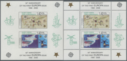 2005/2006, "EUROPA Issues - 50th Anniversary", Set Of 2 Values And 2 Blocks, Mint, MNH. Lot Of 1000 Sets, Face... - Autres & Non Classés