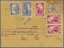 1920-23, TURKEY IN ASIA : Seven Parcel Cards With Good Frankings And Clear Cancellations, Sivas, Kerassunde, Konya... - Andere & Zonder Classificatie