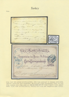 1868-76, "ISTANBUL CITY POST" The Balance Of Otto Hornung Exhibit Collection On Leaves With Covers / Cards (34)... - Autres & Non Classés