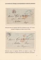 1849/1860 (ca.), INCOMING MAIL: Exhibition Collection On Well-written Album Pages With 87 Folded Entires With A... - Autres & Non Classés