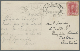 1906/1930, Ppc (6) With 10 C. Single Franks All With Ship P.o. Or Paquebot Marks Inc. Oval "LOOSE SHIP Letter" To... - Autres & Non Classés
