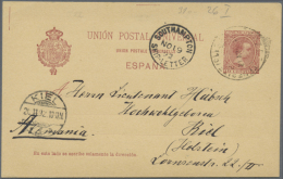 1874/1926 (ca.), Nice Lot With Nearly 70 Postal Stationaries (mostly) And Letters, Also Some Colonies, From The... - 1850-1931