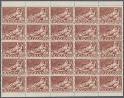 1930, Goya, 1c. To 10pts. Incl. Express Stamp, 18 Values, 150 Complete U/m Sets Within Units. Michel 464/81 (150) -... - Autres & Non Classés