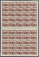 1930, Columbus, 1c. To 10pts. Incl. Express Stamp, 16 Values, 50 Complete U/m Sets Within (folded) Sheets. Michel... - Autres & Non Classés