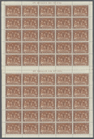 1930, Airmails Columbus, 5c. To 10pts., 12 Values, 50 Complete U/m Sets Within (folded) Sheets. Michel 518/29 (50)... - Autres & Non Classés