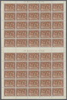 1930, Airmails Columbus, 5c. To 10pts., 12 Values, 100 Complete U/m Sets Within (folded) Sheets. Michel 518/29... - Autres & Non Classés