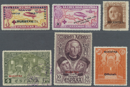 1925/1930 (ca.), Accumulation With 33 Stamps All With MUESTRA (30) Or 'WATERLOW & SONS LTD. SPECIMEN' (3) Opts.... - Andere & Zonder Classificatie