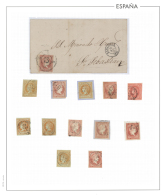 1855/1870 (ca.), Collection Of Apprx. 470 Stamps And 40 Covers, Mounted On Album Pages, Showing A Good Diversity Of... - Andere & Zonder Classificatie