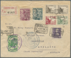 1822/1944, Lot Of Five Better Entires (single Lots), Incl. One Pre-philatelic Cover, Card To Persia, Censored... - Andere & Zonder Classificatie