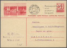 1923 - 1948 (ca.), Posten Von Etwa 220 Gebrauchten Ganzsachen, Zumeist Bildpostkarten Mit Einer Vielzahl Von... - Entiers Postaux
