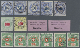 1871/1943: Sammlung Porto- Und Portofreiheitsmarken Auf Steckkarten, Dabei Portomarken Ab Den Blauen Mit Einigen... - Postage Due