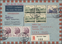 1939/1970, Korrespondenz Nach Lima/Peru, Lot Von Ca. 85 Meist Luftpost-Briefen, Unterschiedliche Bedarfserhaltung... - Autres & Non Classés